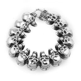 Totenkopf Herren Titan Armband Titan Armband
