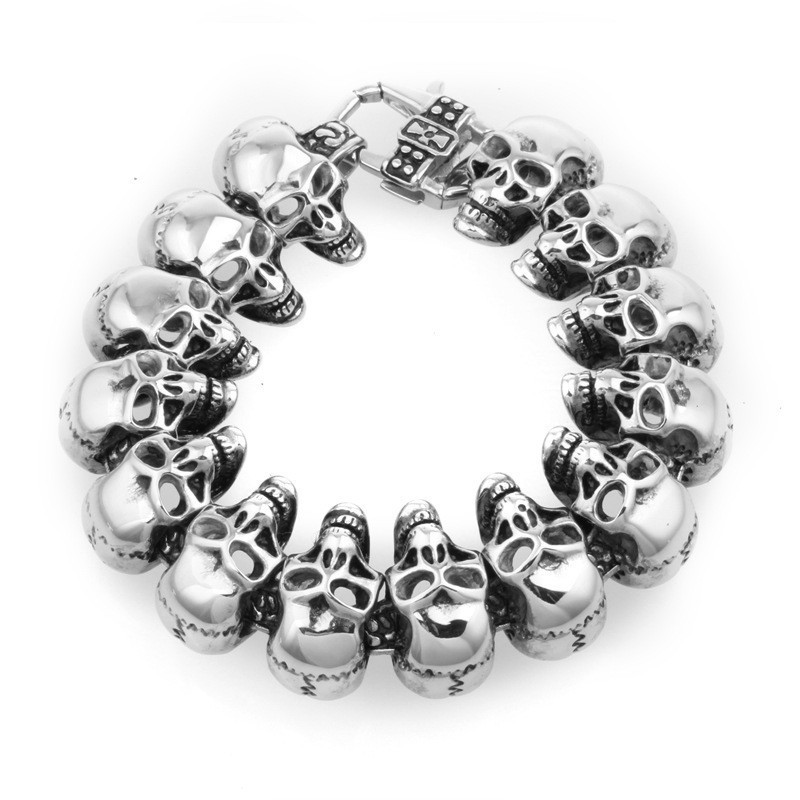 Totenkopf Herren Titan Armband Titan Armband Totenkopf Herren Titan Armband Titan Armband
