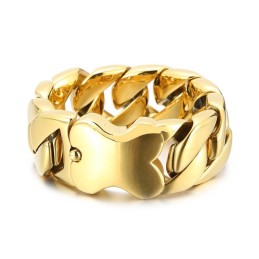 Neues Kubanisches Armband Cooles Herren-Knochen-Einsatzarmband