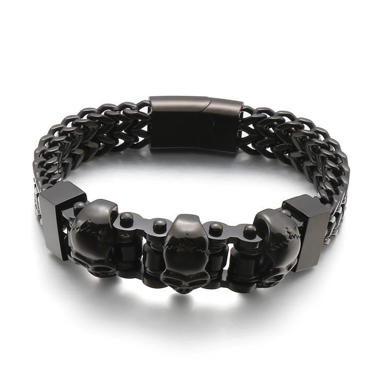 Totenkopf Herren Titan Armband Totenkopf Herren Titan Armband