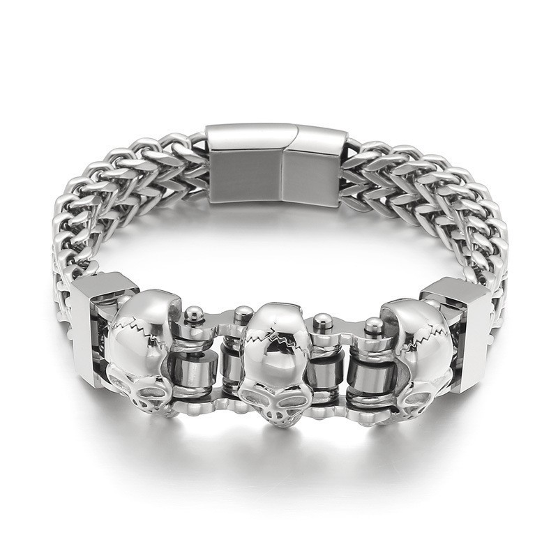 Totenkopf Herren Titan Armband Totenkopf Herren Titan Armband