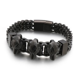 Wolfskopf Herren Titan Armband