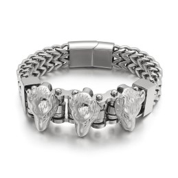 Wolfskopf Herren Titan Armband