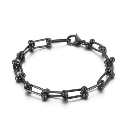 Titanarmband Mit Hufeisenschnalle Für Herren Und Damen, U-Förmiges Schnallenarmband