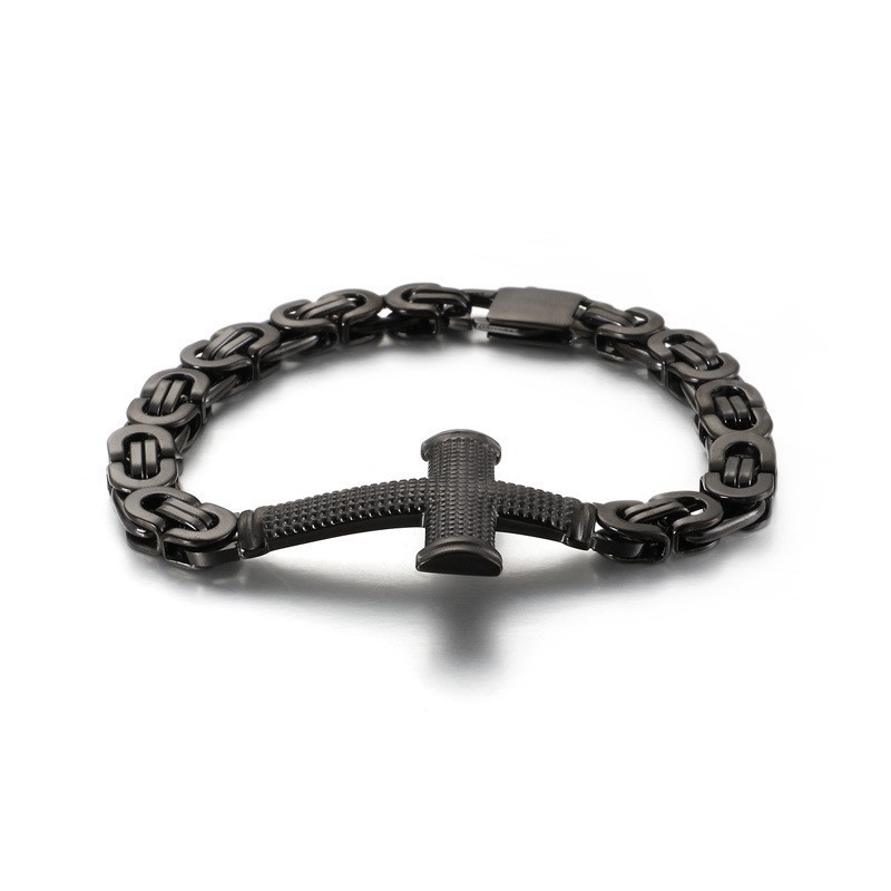 Beliebte Fashion Street Cross Zurück Zur Kette Titan Herrenarmband Beliebte Fashion Street Cross Zurück Zur Kette Titan Herrenarmband