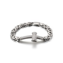 Beliebte Fashion Street Cross Back Chain Titanarmband Für Männer