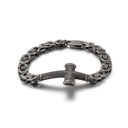 Beliebte Fashion Street Cross Back Chain Titanarmband Für Männer