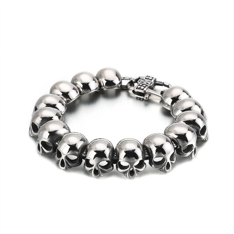 Cooles Totenkopf-Titanarmband Für Männer Cooles Totenkopf-Titanarmband Für Männer