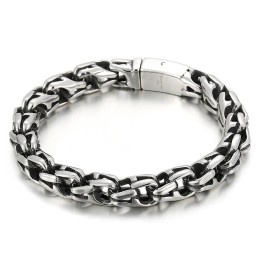 Vintage Cooles Großzügiges Muster Beliebtes Titanarmband