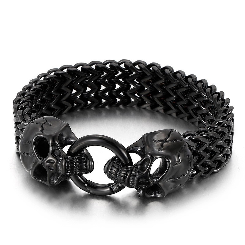 Schickes, Trendiges Titan-Totenkopfarmband Zu Verkaufen Schickes, Trendiges Titan-Totenkopfarmband Zu Verkaufen