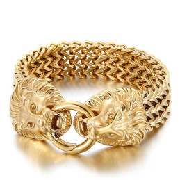 Schickes Trendiges Titan-Löwenkopf-Armband