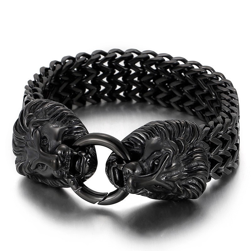 Schickes Trendiges Titan-Löwenkopf-Armband Schickes Trendiges Titan-Löwenkopf-Armband