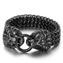 Schickes Trendiges Titan-Löwenkopf-Armband