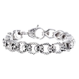 Mode Retro Wind Titan Schädel Schmuck Hip Hop Rock Herren Armband
