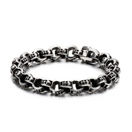 Titan Totenkopf Armband Schickes Biker Geister Armband Titan Schmuck