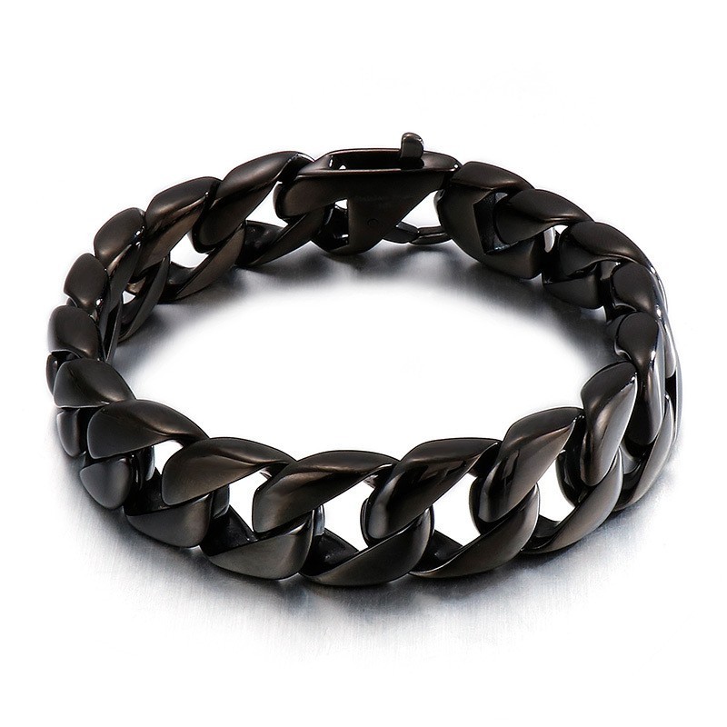 Titan Schwarz Herren Armband Herren Kette Titan Schwarz Herren Armband Herren Kette