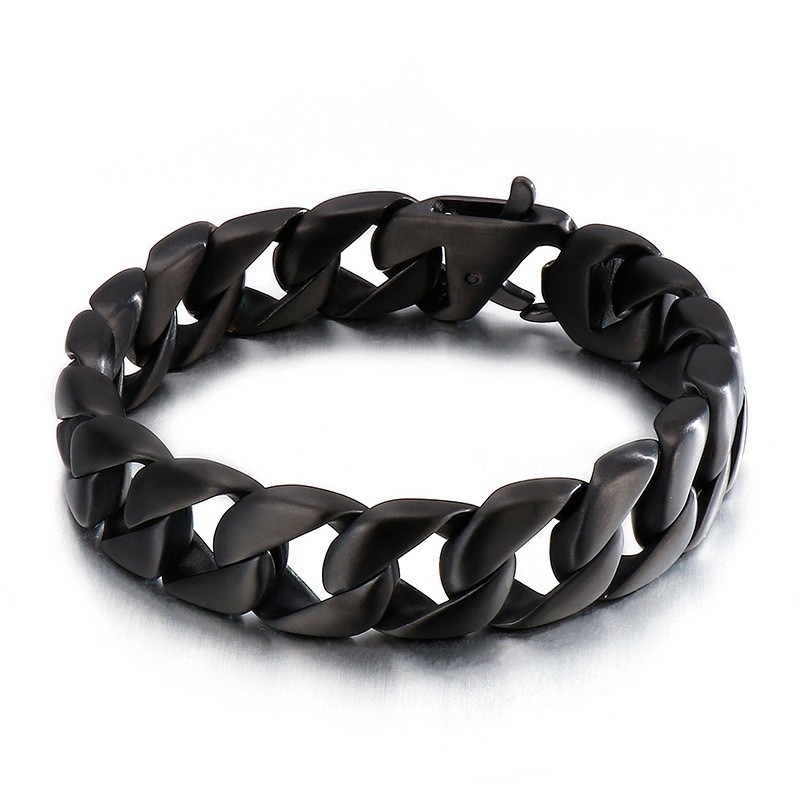 Titan Schwarz Herren Armband Herren Kette Titan Schwarz Herren Armband Herren Kette