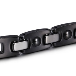 Exquisite Paararmbänder Aus Titan In Schwarz