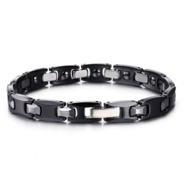 Exquisite Paararmbänder Aus Titan In Schwarz