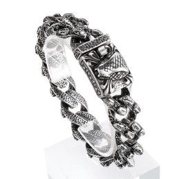 Vintage Schlangenkopf Titan Armband Für Männer