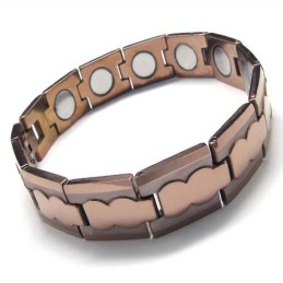 13 Mm Breites, Klobiges Herrenarmband Aus Wolframkarbid In Braun