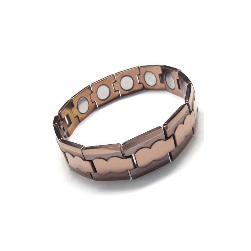 13 Mm Breites, Klobiges Herrenarmband Aus Wolframkarbid In Braun 13 Mm Breites, Klobiges Herrenarmband Aus Wolframkarbid In Braun