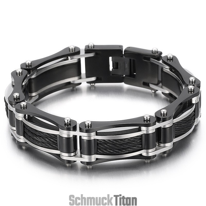 Einfache Atmosphäre Mode Stahldraht Hanfseil Fahrrad Titan Armband Für Männer