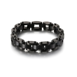 Kombination Aus Schwerem Titanarmband Für Herren