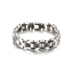 Kombination Aus Schwerem Titanarmband Für Herren