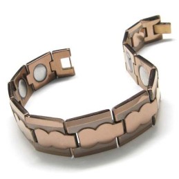 13 Mm Breites, Klobiges Herrenarmband Aus Wolframkarbid In Braun