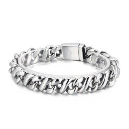 Modisches, Poliertes, Schickes Titanarmband Für Männer