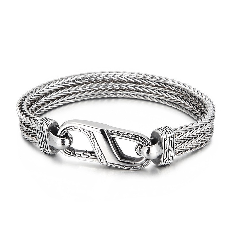 Vintage Drachenknochenmuster Titanarmband Für Männer Vintage Drachenknochenmuster Titanarmband Für Männer