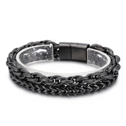 Modisches, Doppellagiges Titanarmband Mit Vakuumbeschichtung Für Herren