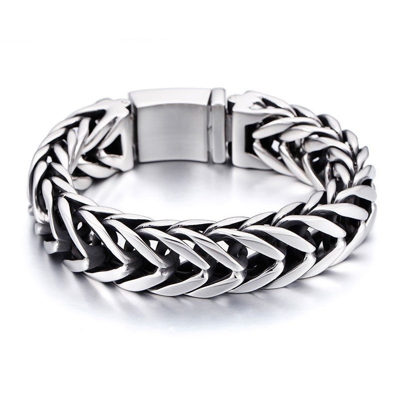 Cooles V-Förmiges Doppellagiges Dickes Titan-Herrenarmband Cooles V-Förmiges Doppellagiges Dickes Titan-Herrenarmband