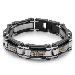 Rock Hip-Hop Twist Chain Herren Titan Biker Armband