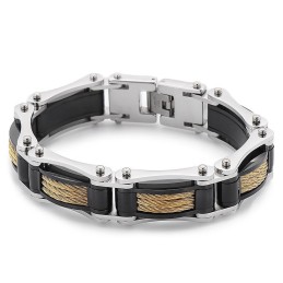 Rock Hip-Hop Twist Chain Herren Titan Biker Armband