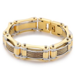 Rock Hip-Hop Twist Chain Herren Titan Biker Armband