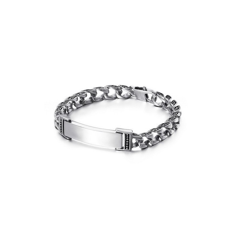 Cooles Totenkopfkreuz Mit Zirkonia Titan Armband Cooles Totenkopfkreuz Mit Zirkonia Titan Armband