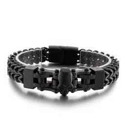 Cooles Hip Hop Totenkopf Herren Titan Armband