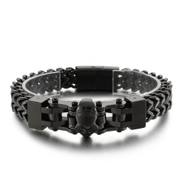 Cooles Herren Hip Hop Totenkopf Titan Armband