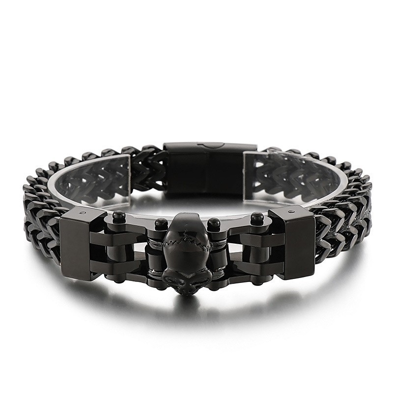 Cooles Herren Hip Hop Totenkopf Titan Armband Cooles Herren Hip Hop Totenkopf Titan Armband
