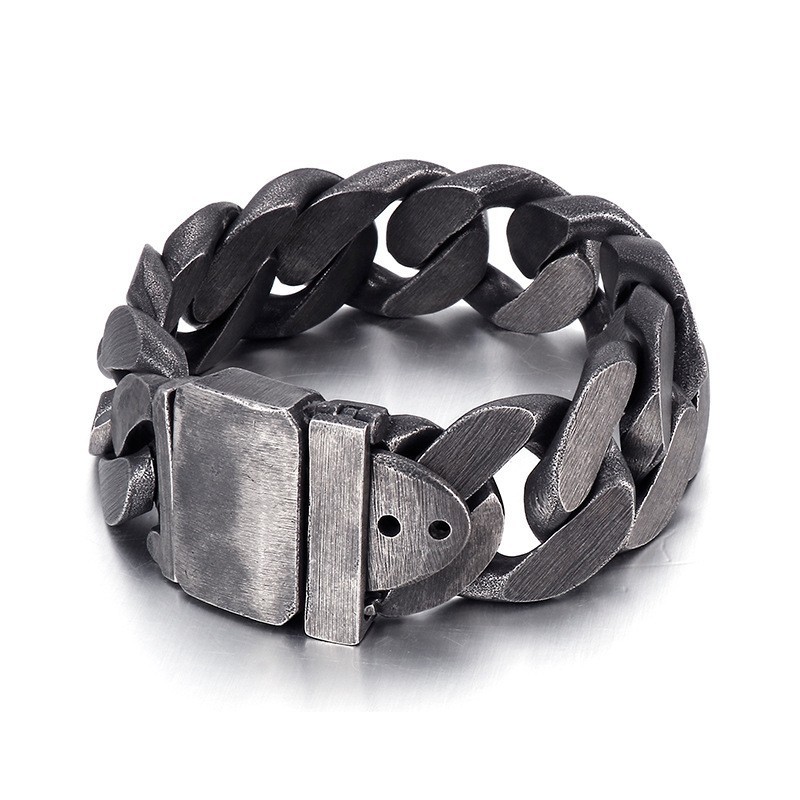 Modisches Schwarzes Titan-Herrenarmband Modisches Schwarzes Titan-Herrenarmband