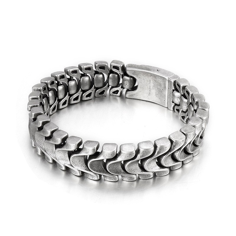 Vintage Cooles Herren Titan Armband Mit Drachenknochen Vintage Cooles Herren Titan Armband Mit Drachenknochen