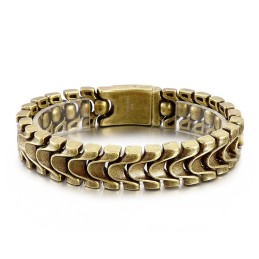 Vintage Cooles Herren Titan Armband Mit Drachenknochen