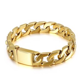 Mode Hiphop Herren Bronze Titan Armband