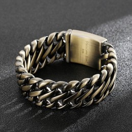 Modisches Dickes Bronze-8-Titan-Armband