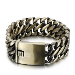 Modisches Dickes Bronze-8-Titan-Armband