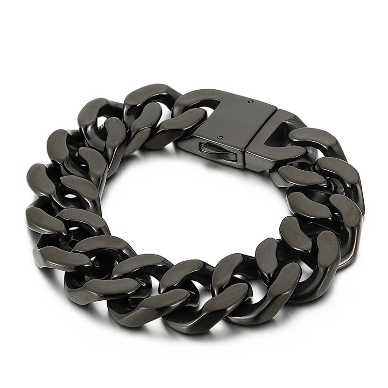 Schwarzes Titanarmband, Modischer Titanschmuck Schwarzes Titanarmband, Modischer Titanschmuck