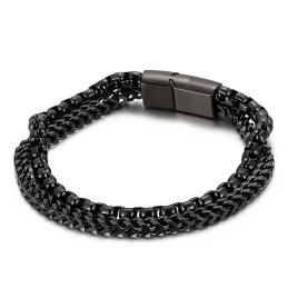 Quadratisches Doppellagiges Herren-Titanarmband