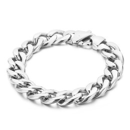 Flaches, Zweiseitiges Titanarmband Für Herren Mit 18 Karat Vergoldung